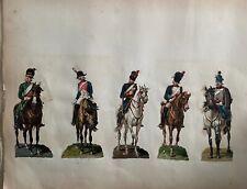 Chromos Waffles 19th Éme Centuries Soldiers With Horse Jumpers picture