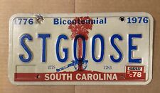 1978 South Carolina license plate - personalized/vanity ST GOOSE picture