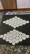 Two Antique handmade finely crocheted doilies circa early 1900's Doily NICE picture