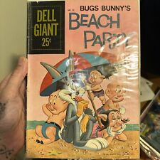 Vintage Dell Giant Comics Bugs Bunny's Beach Party 1960 No.32 F6 31 picture