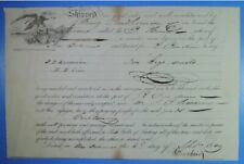 1849 New Orleans Eagle & Shield Vignette Freight Ship Shipping Receipt picture