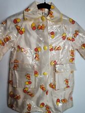Vintage Winnie The Pooh Childrens Rain Coat With Bonnet Size 6X EUC picture