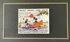 1935 MICKEY MOUSE Gum CARD Look Mickey's...  #38 WALT DISNEY💥A 1995 Reprint picture