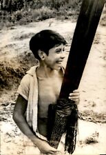 LD361 1965 Original UPI Photo HEART OF AMAZONIA Juscelino Kubitschek Outpost Kid picture