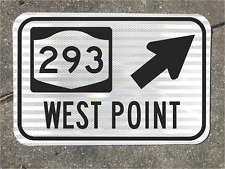 WEST POINT New York Highway 293 road sign 12