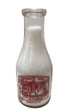 Vintage Advertising Chapmans Dairy Milk Quart Bottle Greenville, S.C. picture