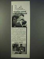 1934 Kodak Pupille Camera Ad - Miniature Marvel picture