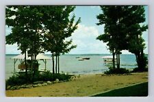 Higgins Lake MI-Michigan, Scenic View Of Lake, Antique, Vintage Postcard picture