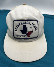 Luckenbach TX Texas Vintage Trucker Hat - Snapback Mesh Baseball Cap MADE IN USA picture