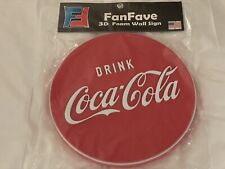 VINTAGE Coca-Cola Logo Art Fanfave FanFoam 3D Foam Wall Sign LARGE 14.5x14.5 NEW picture