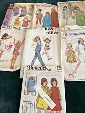 VTG Lot/7 Sewing Patterns Girls Sz 12 Wardrobe Back To School 60’s-80’s, 1 Uncut picture