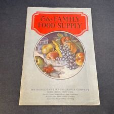 The Family Food Supply Booklet from Metropolitan Life Insurance Co 1928 Vintage picture