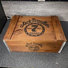 Vintage Jack Daniels Old No.7 Wooden Box w/ Lid 18”x12”x6.5”Lynchburg Tenn picture