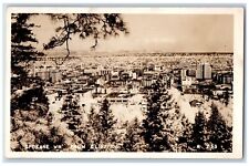 Spokane Washington WA Postcard RPPC Photo From Cliff Avenue Aerial View 1948 picture