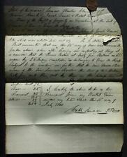 1840 Indianapolis Indiana Third Mayor / Pioneer Caleb Scudder signed document-- picture