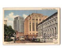1950 Fourth Street, St. Paul, Minn. Linen Vintage Postcard picture