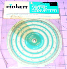 Vintage Pickett Weight Measure Metric Converter 112C-1 Standard Measure USA NOS picture