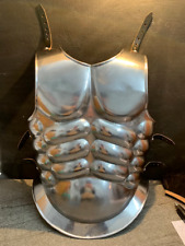 Roman Greek Muscle Body Armor Jacket Silver Costume picture