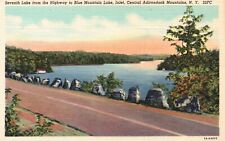Postcard NY Adirondack Mountains Seventh Lake from Highway Vintage PC J9669 picture