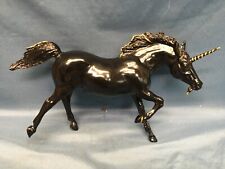 Vintage Breyer Classic #700595 Unicorn II Special Collector Black w/Gold Trim picture