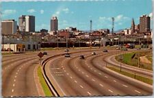 Approaching Denver Colorado Mile High City Vintage Chrome Postcard B28 picture