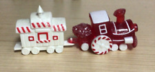 Hallmark Christmas Merry Miniature ‘88 Candyland Express Red Engine & ‘90Caboose picture