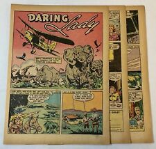 1946 five page cartoon story ~ BERYL MARKHAM British girl daredevil pilot picture