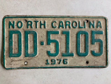 North Carolina Vintage License Plate 1976 picture