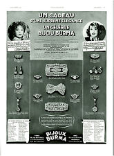 Antique Burma Jewelry Advertisement Famous 1938 Magazine Item picture