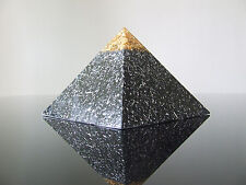 Large 12x9cm Orgone 23K Gold Zen Master Meditation Clarity Pyramid 5xDT Quartz picture