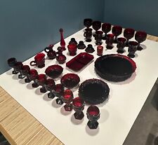 43-Piece Vintage Avon 1876 Cape Cod Ruby Red Set *HUGE COLLECTION picture