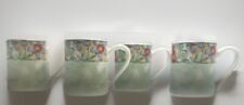 Set of 4 Corelle Coordinates Stoneware Watercolors Coffee Mugs Cups Excellent picture