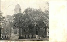 CHURCH OF CHRIST antique picture postcard PAULDING OHIO OH c1910 picture
