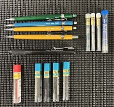 Pentel Sharp Mechanical Drafting Pencils Lot. Lead & Erasers Lot picture