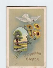 Postcard Landscape Scene A Peaceful Easter Holiday Greeting Card picture
