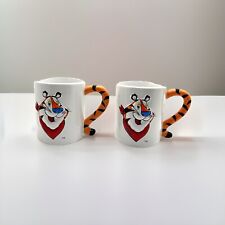 Vintage 1999 Tony The Tiger Kellogg's Frosty Flakes Cereal Coffee Mug Cups Set picture
