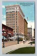 Des Moines IA-Iowa, Looking Down On Sixth Avenue, Vintage c1921 Postcard picture