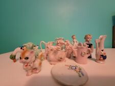 Lot Of 13 Small Vintage Ceramic Porcelain Figurines From Japan picture