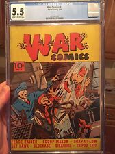 War Comics #1/CGC 5.5 CROW Universal/1st War Comic Book per Overstreet/1940 picture