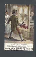 1901 Post Card Humor Injustice To Ireland A Couple Missing Their Train picture