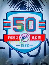 Miami Dolphins 1972 Perfect Season 50th 3D LED 16