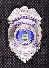 Police Patrolman Bedford Pennsylvania Badge - Vintage Beautiful picture
