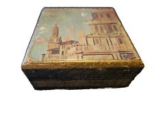 Vintage Italian Florentine Gilt  Wood Small Box Trinket Jewelry  picture