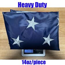 American Flag 5x8 ft  Heavy Duty Embroidered Stars Sewn Stripes Grommets Nylon picture