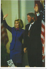 President Bill Clinton & Hillary Clinton Continental Size Postcard picture