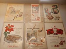 LOT Of 6 Vintage Magazine FULL PAGE ADS 1950's Tobacco Robt.Burns Prince Albert  picture