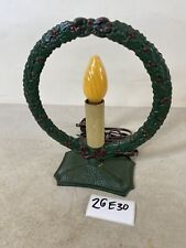 Wreath Holiday Christmas Light Electric Candle 0764 Vintage 26E30 picture