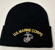 USMC US MARINES WATCH CAP WINTER COLD FOUL WEATHER COMBAT ACU BDU OCP KNIT BLACK picture