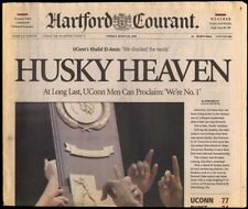 Husky Heaven NCAA Champions newspaper section UConn Men's Basketball 1999 picture