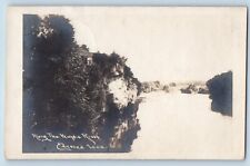 Clarence Iowa IA Postcard RPPC Photo Along The Wapsie River c1910's Antique picture